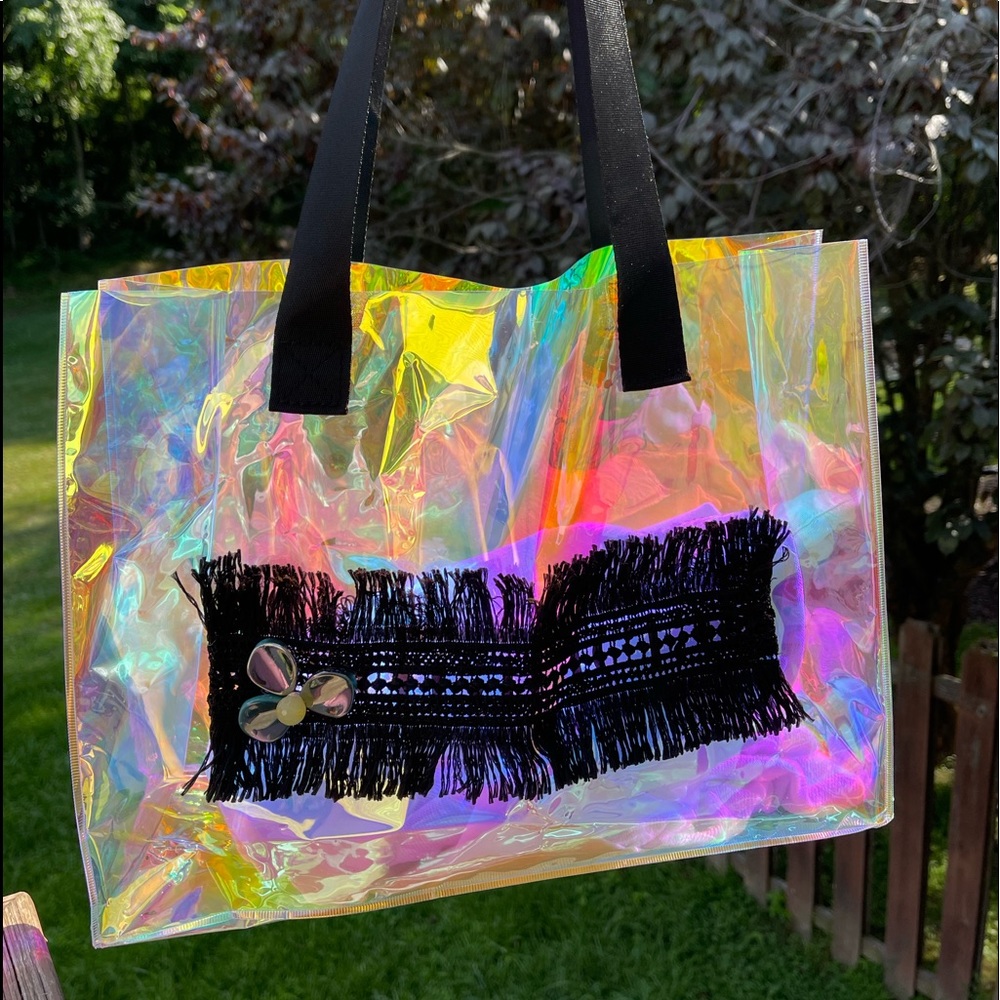 Swimming pool Handmade led tote bag, summer bag , bag